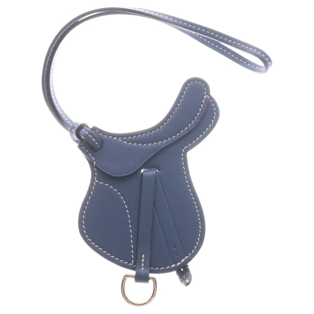 HERMES(エルメス) パドック セーラー コルヴェール スイフト レザー チャーム バックアクセサリー ブルー