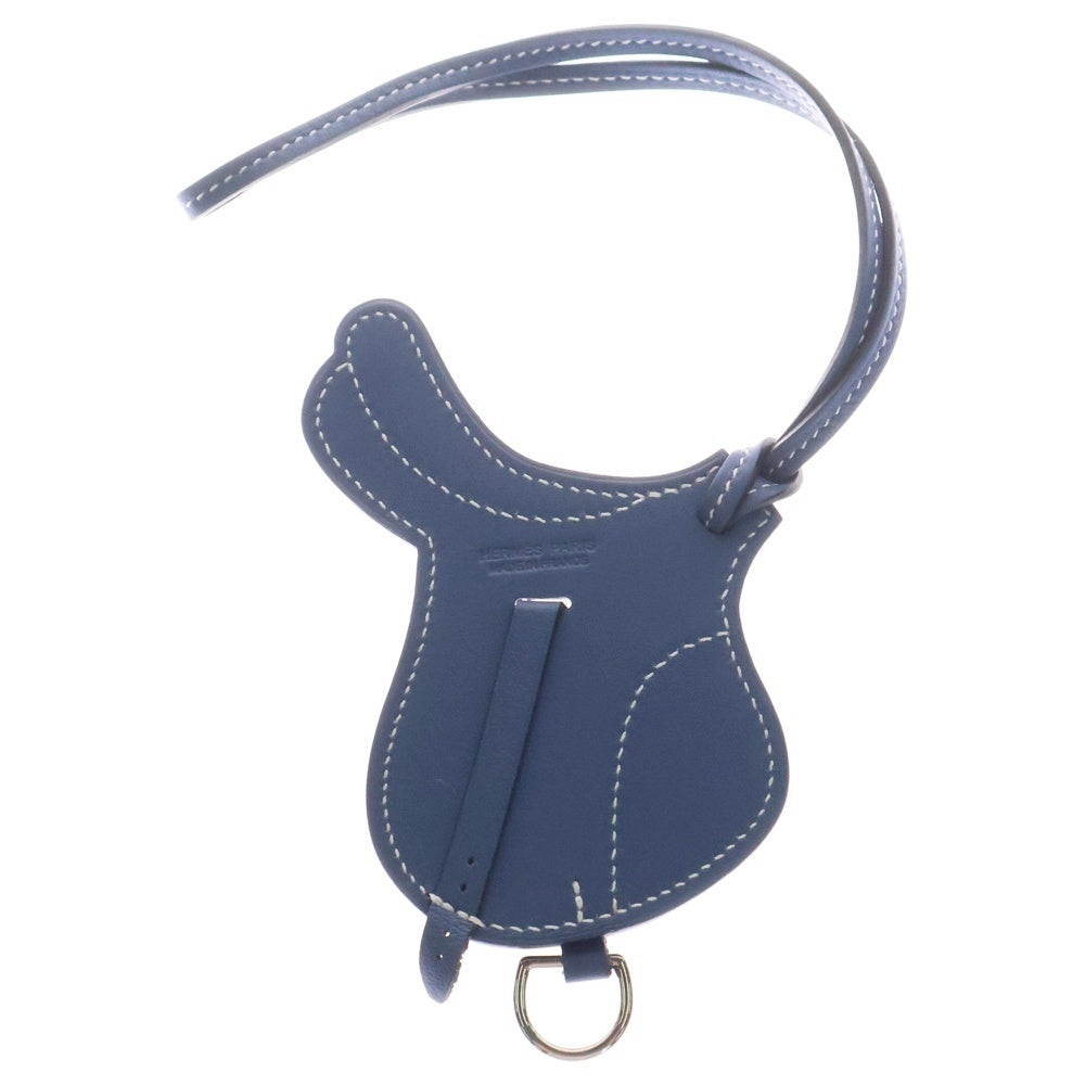 HERMES(エルメス) パドック セーラー コルヴェール スイフト レザー チャーム バックアクセサリー ブルー