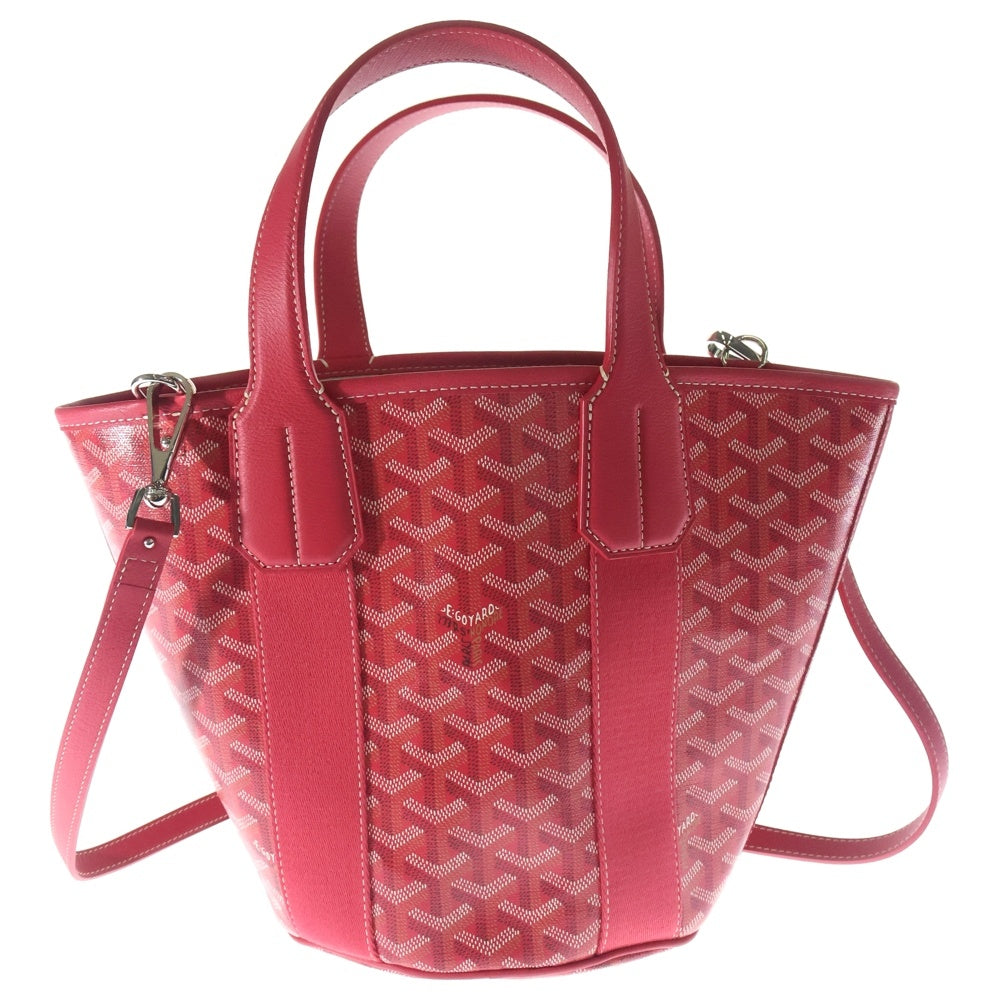 GOYARD(ゴヤール) 2025年限定 ベラーラPM 花柄 2WAY レザー ハンドバッグ ショルダーバッグ レッド レディース