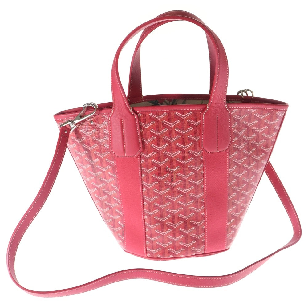 GOYARD(ゴヤール) 2025年限定 ベラーラPM 花柄 2WAY レザー ハンドバッグ ショルダーバッグ レッド レディース