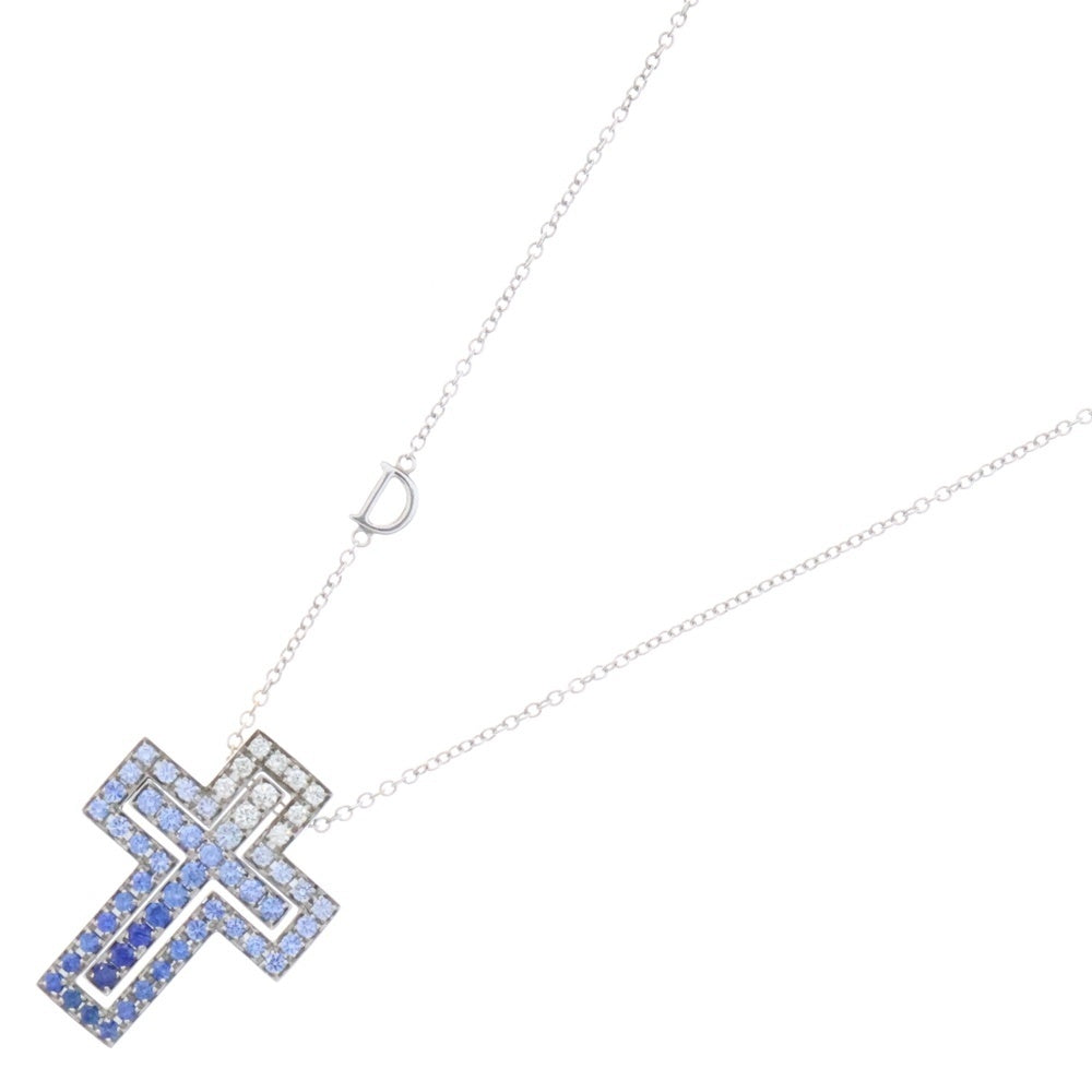 DAMIANI(ダミアーニ) ベルエポック アイスバーグ Sサイズ サファイヤ ダイヤモンド ネックレス 750 K18 WG ホワイトゴールド ジュエリー