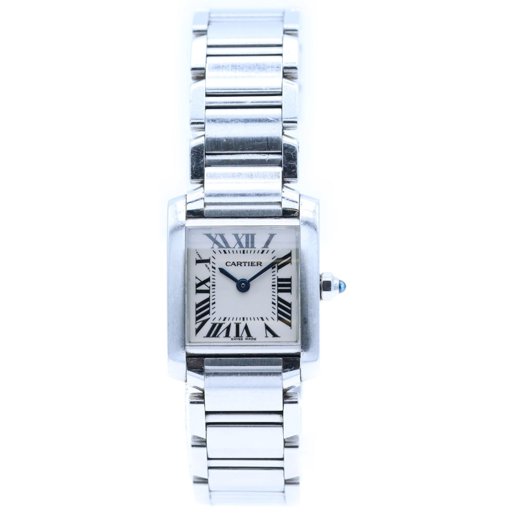 Cartier(カルティエ) W51008Q3 タンクフランセーズ SM 白文字盤 SS/QZ ステンレス クォーツ 腕時計