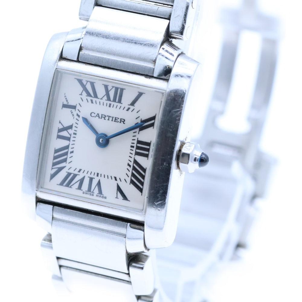 Cartier(カルティエ) W51008Q3 タンクフランセーズ SM 白文字盤 SS/QZ ステンレス クォーツ 腕時計