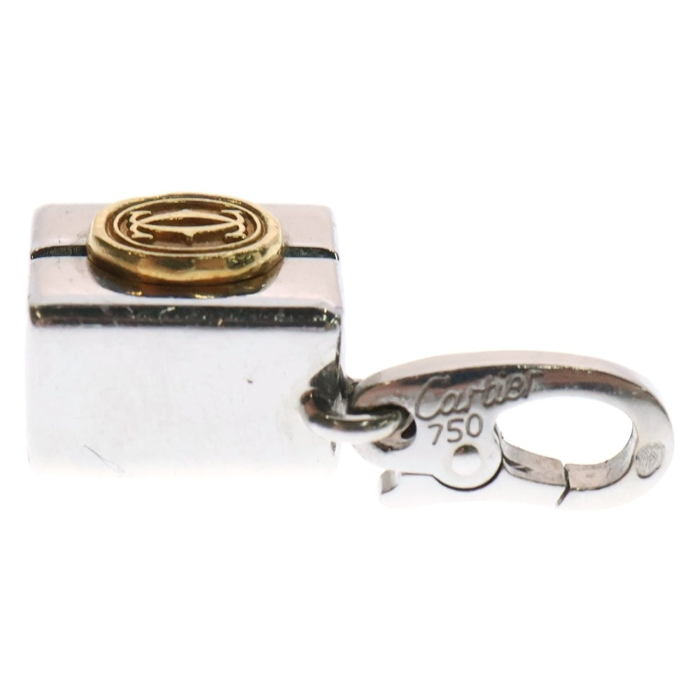 Cartier(カルティエ) ギフトボックス チャーム ネックレストップ 750 K18 WG/YG ホワイトゴールド イエローゴールド ジュエリー