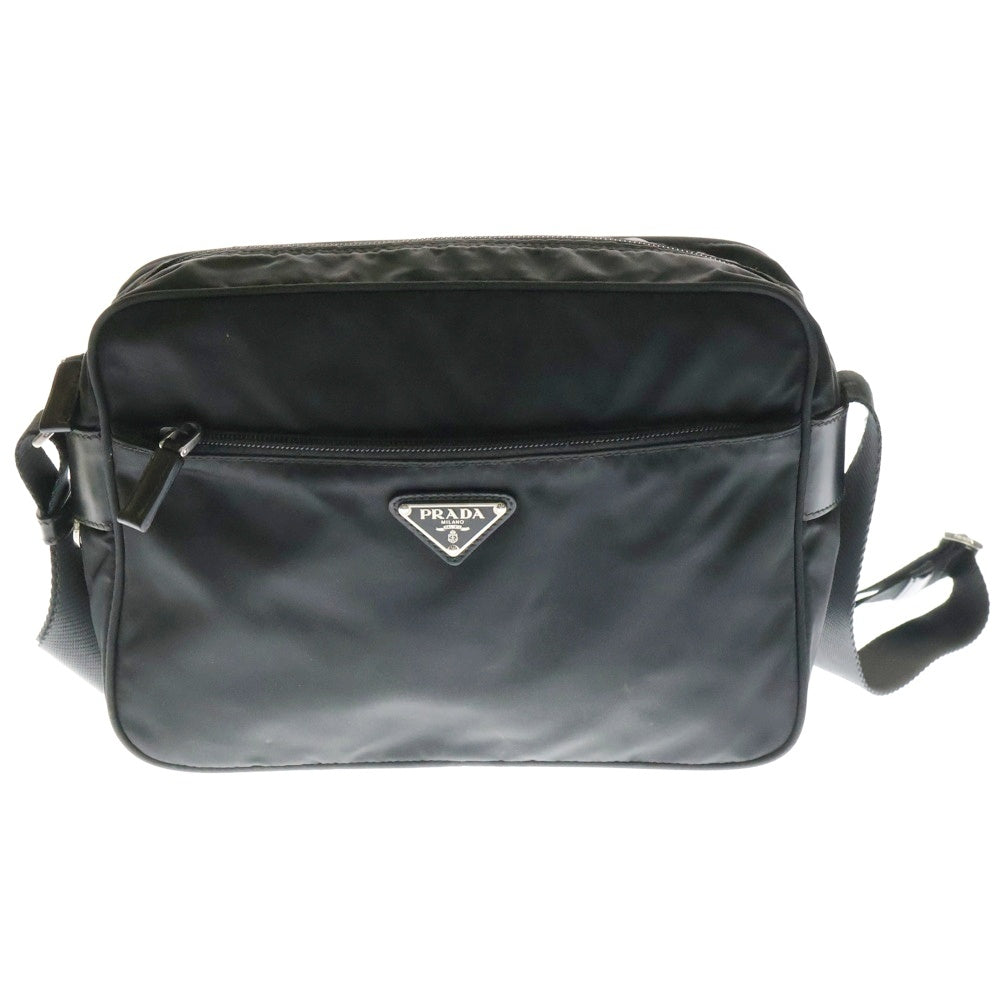 PRADA(プラダ) テスート ショルダーバッグ 黒 ナイロン ボディバッグ トライアングルロゴ