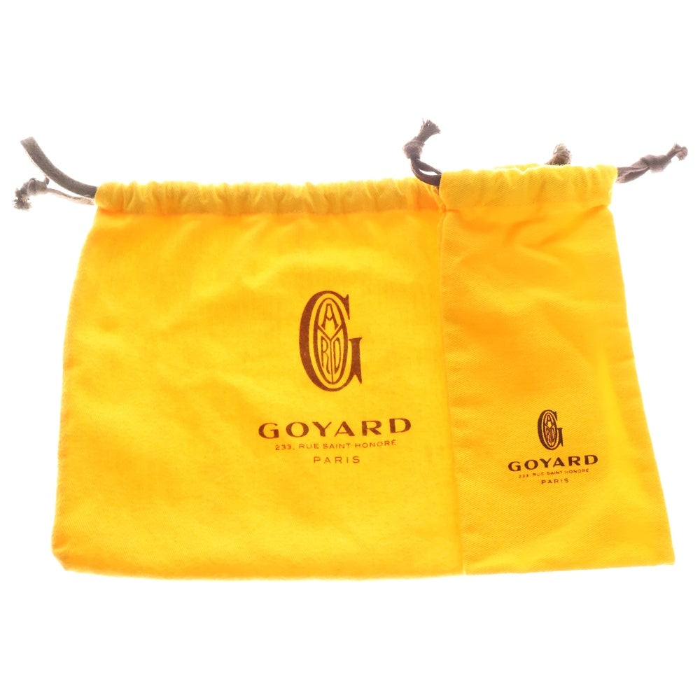 GOYARD(ゴヤール) プリュメ ポーチウォレット ショルダーウォレット ショルダーポシェット PVC ブラック シルバー金具