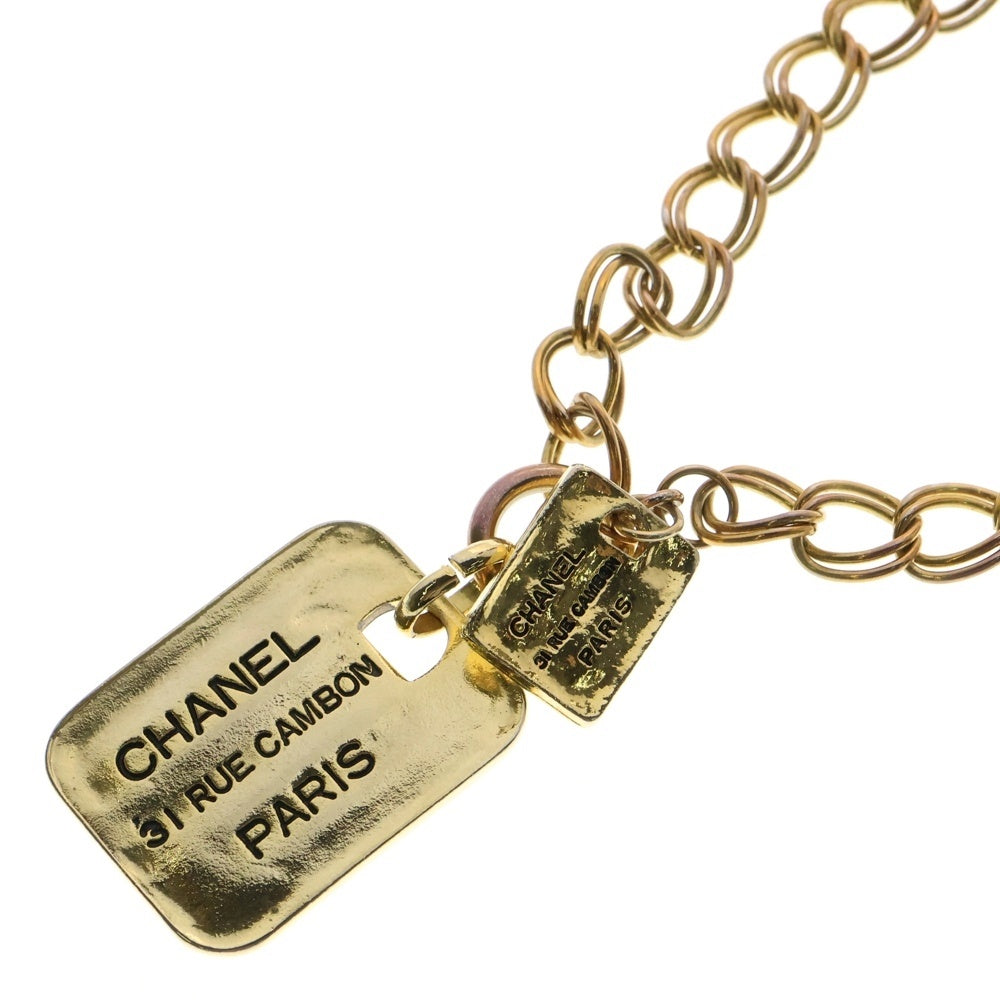 CHANEL(シャネル) カンボン プレート 31 ネックレス ゴールド GP アクセサリー