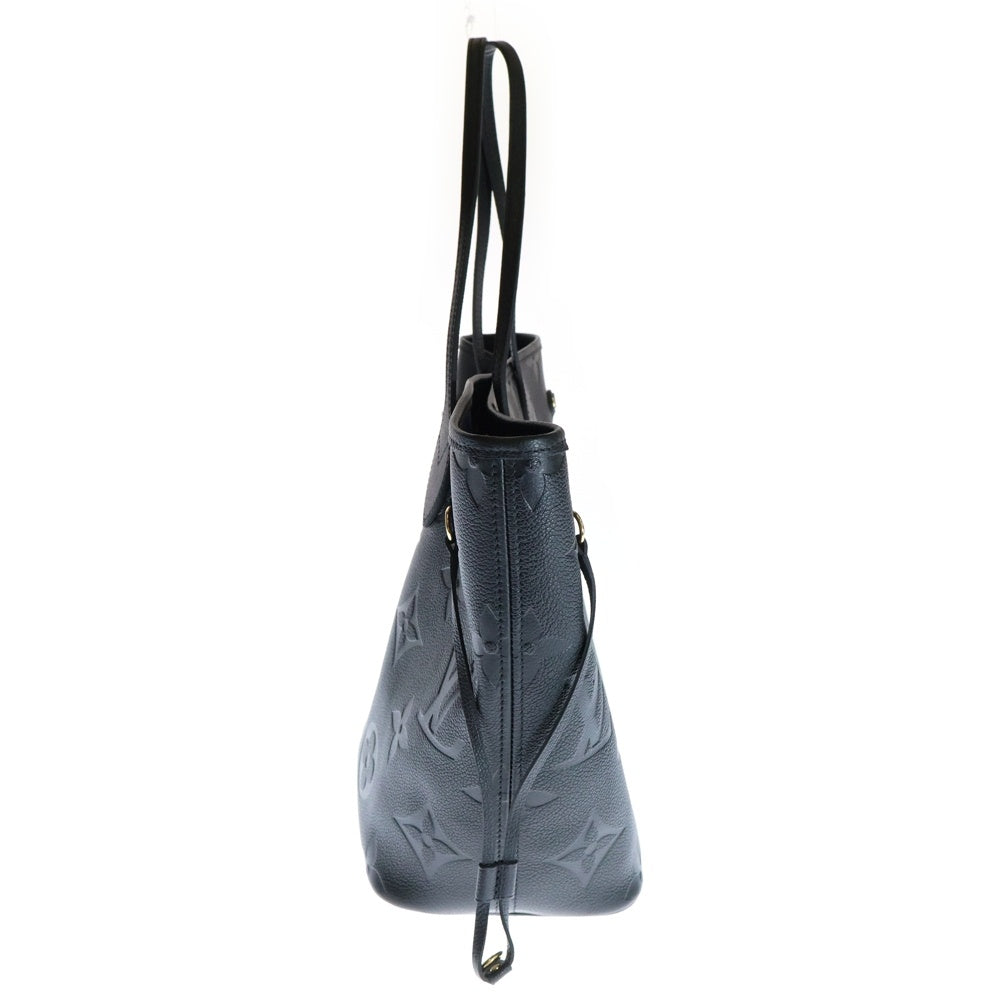 LOUIS VUITTON(ルイヴィトン) モノグラムアンプラント ネヴァーフルMM ポーチ付 レザー トートバッグ ブラック レディース M45685