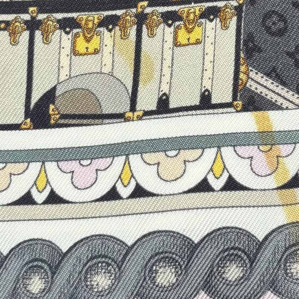 LOUIS VUITTON(ルイヴィトン) バンドー アラウンドザワールド マルチカラー スカーフ ブラック×ピンク M76973