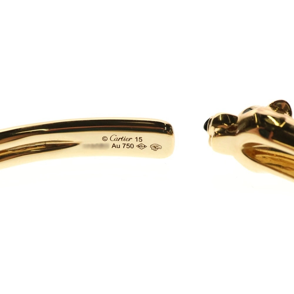 Cartier(カルティエ) パンテール ドゥ カルティエ ブレスレット オニキス ツァボライトガーネット K18 Au750 YG イエローゴールド