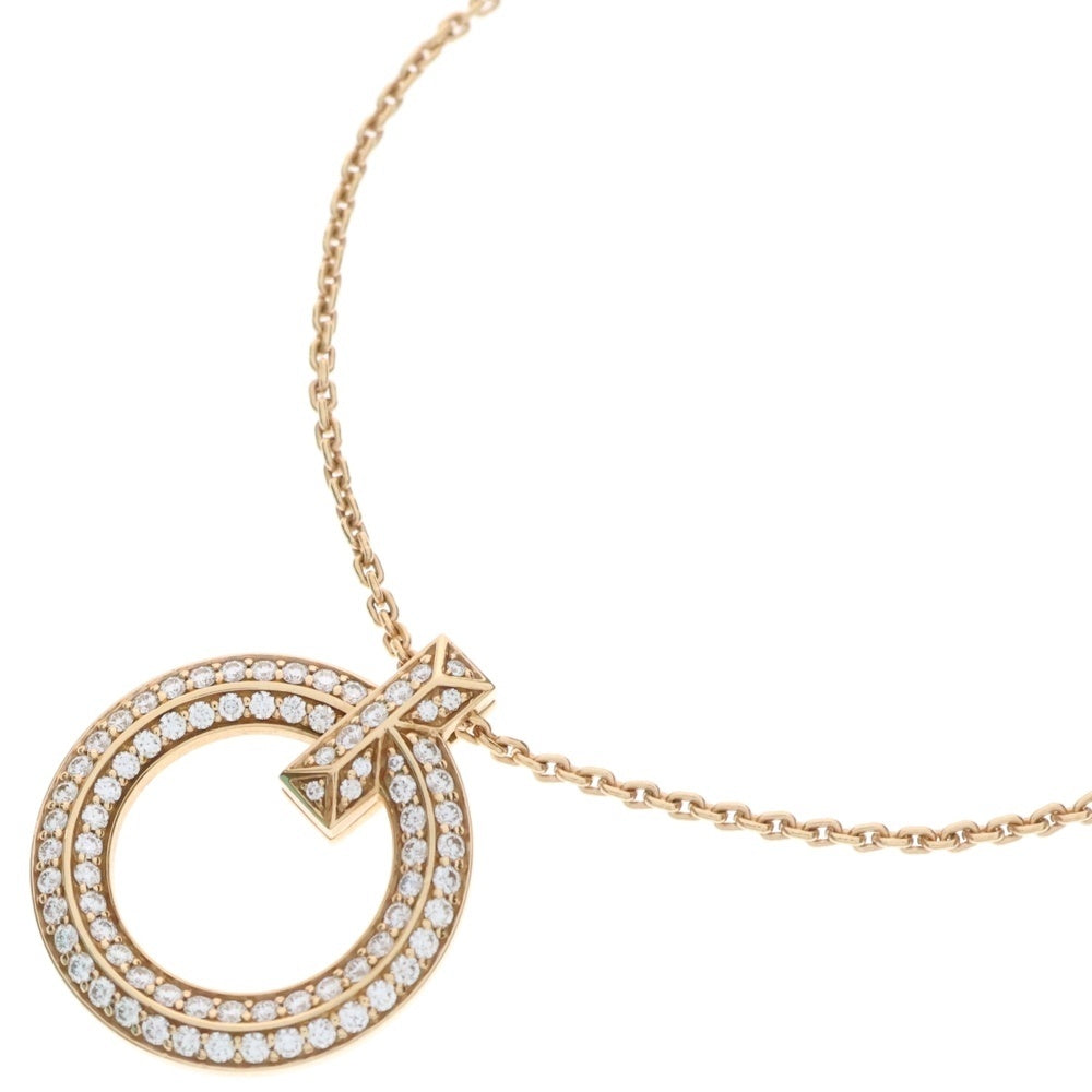 TIFFANY&Co(ティファニー) Tワンサークル ダイヤ ネックレス Au750 K18 PG ピンクゴールド D0.65ct ジュエリー