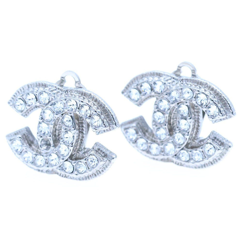 CHANEL(シャネル) ココマーク ラインストーン イヤリング イヤーアクセサリー シルバー SV 13V