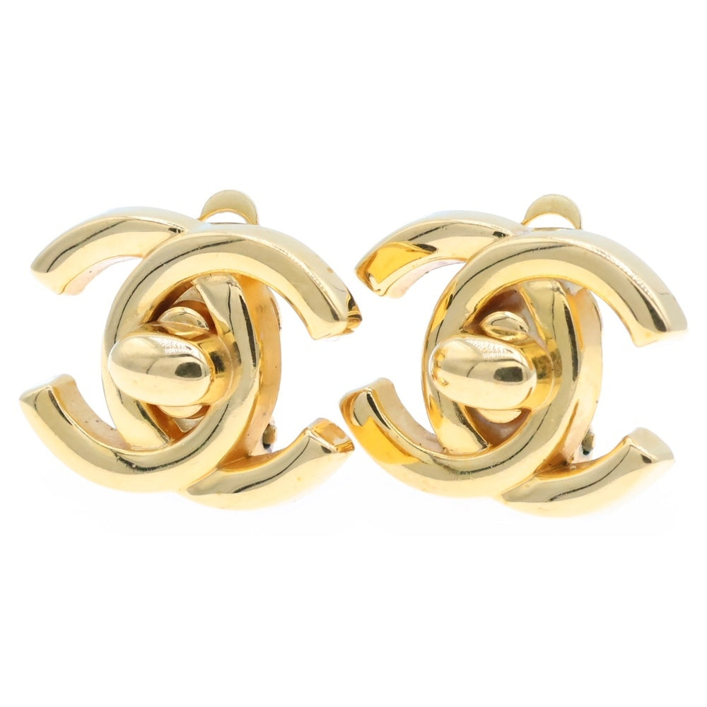 CHANEL(シャネル) 1996年 ココマーク ターンロック イヤリング イヤーアクセサリー ゴールド GP 96P