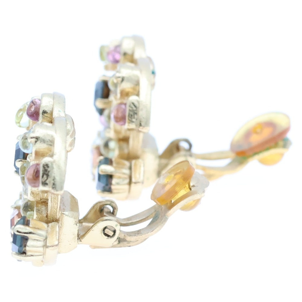 CHANEL(シャネル) ココマーク カラーストーン イヤリング イヤーアクセサリー ゴールド GP 01A