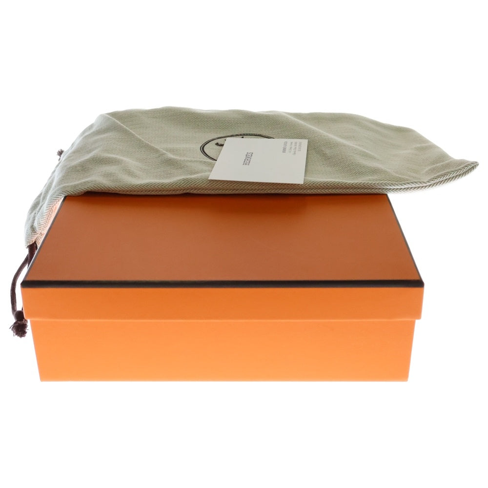 HERMES(エルメス) オラン Hロゴ スウェードレザー フラット サンダル イエロー/ピンク レディース