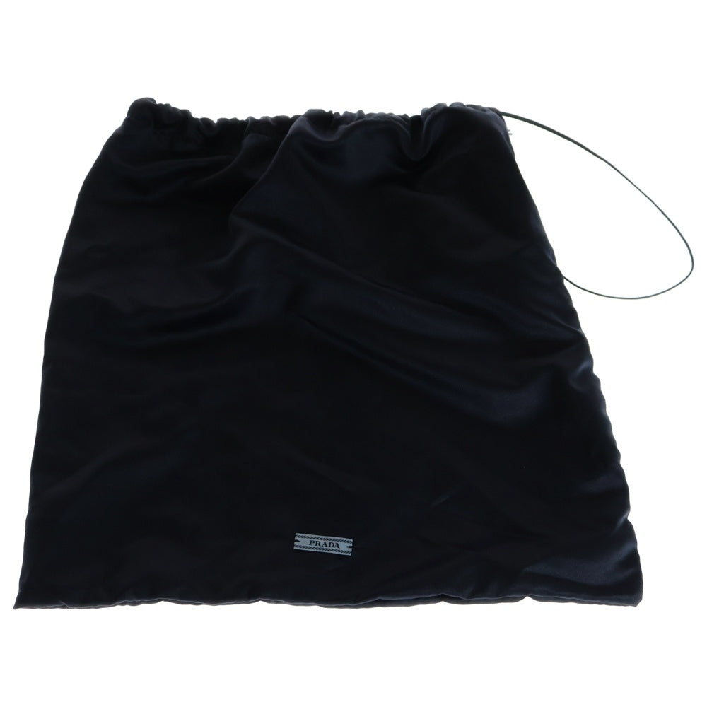PRADA(プラダ) ヒールサンダル アンクルストラップ ブラック スエード 36 1/2 レディース