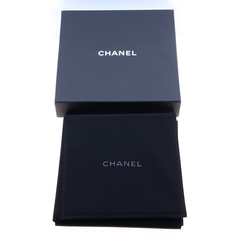 CHANEL(シャネル) ココマーク チョーカー ネックレス ハート GP×ラインストーン×レザー ブラック×ゴールド B22B