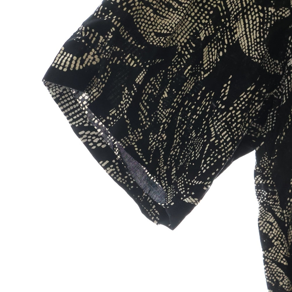 SAINT LAURENT PARIS(サンローランパリ) 21SS アロハシャツ ブラック サテン メンズ 531956