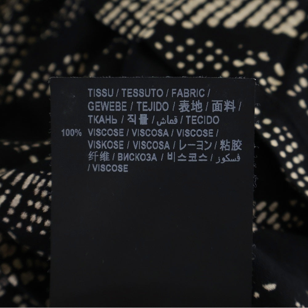 SAINT LAURENT PARIS(サンローランパリ) 21SS アロハシャツ ブラック サテン メンズ 531956