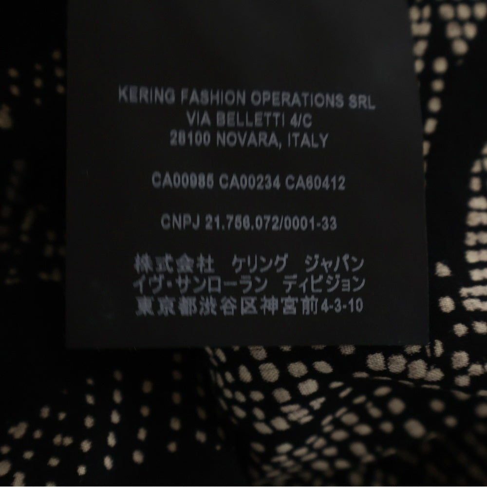 SAINT LAURENT PARIS(サンローランパリ) 21SS アロハシャツ ブラック サテン メンズ 531956