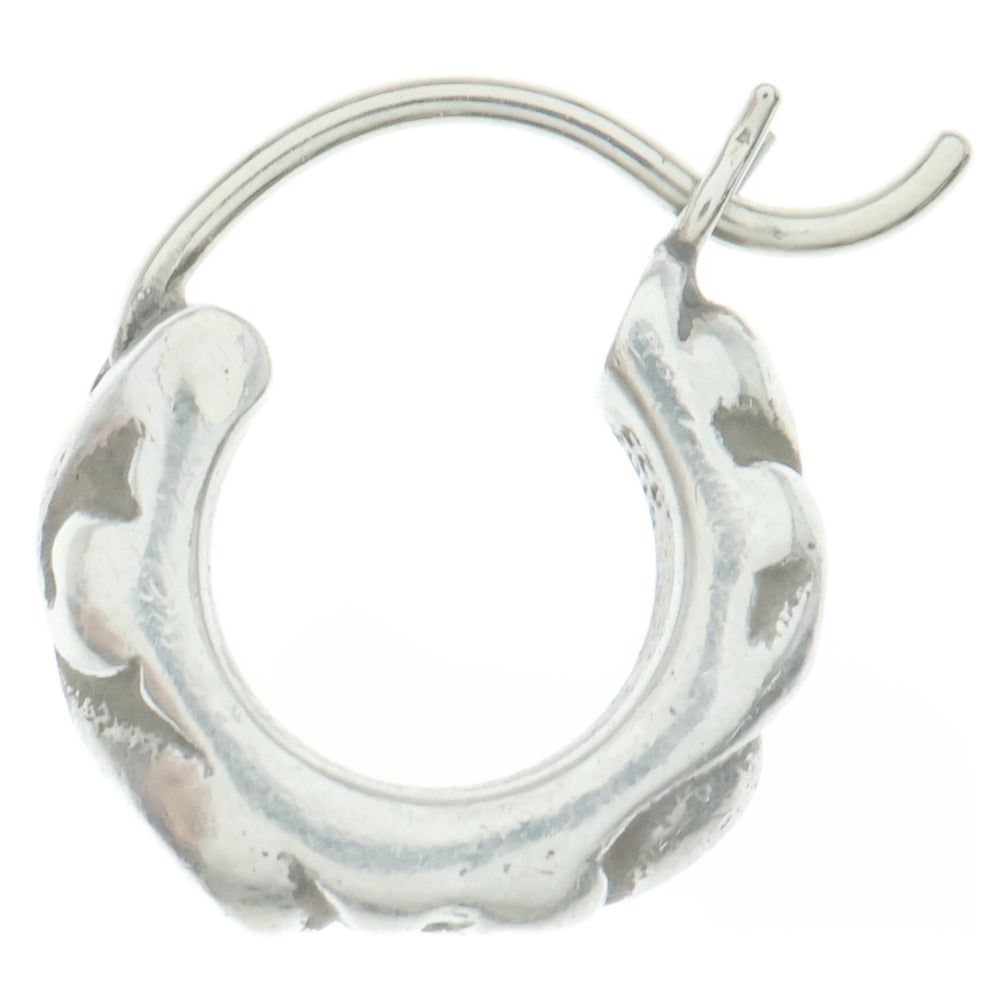 CHROME HEARTS(クロムハーツ) TNY HOOP SCRL タイニースクロールフープ シルバーピアス シルバー