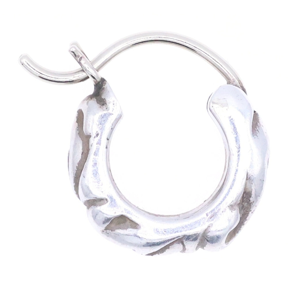 CHROME HEARTS(クロムハーツ) TNY HOOP SCRL タイニースクロールフープ シルバーピアス シルバー