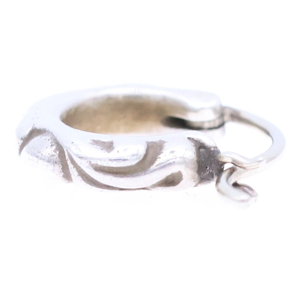 CHROME HEARTS(クロムハーツ) TNY HOOP SCRL タイニースクロールフープ シルバーピアス シルバー