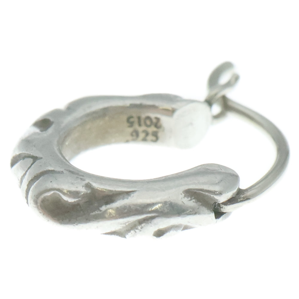 CHROME HEARTS(クロムハーツ) TNY HOOP SCRL タイニースクロールフープ シルバーピアス シルバー