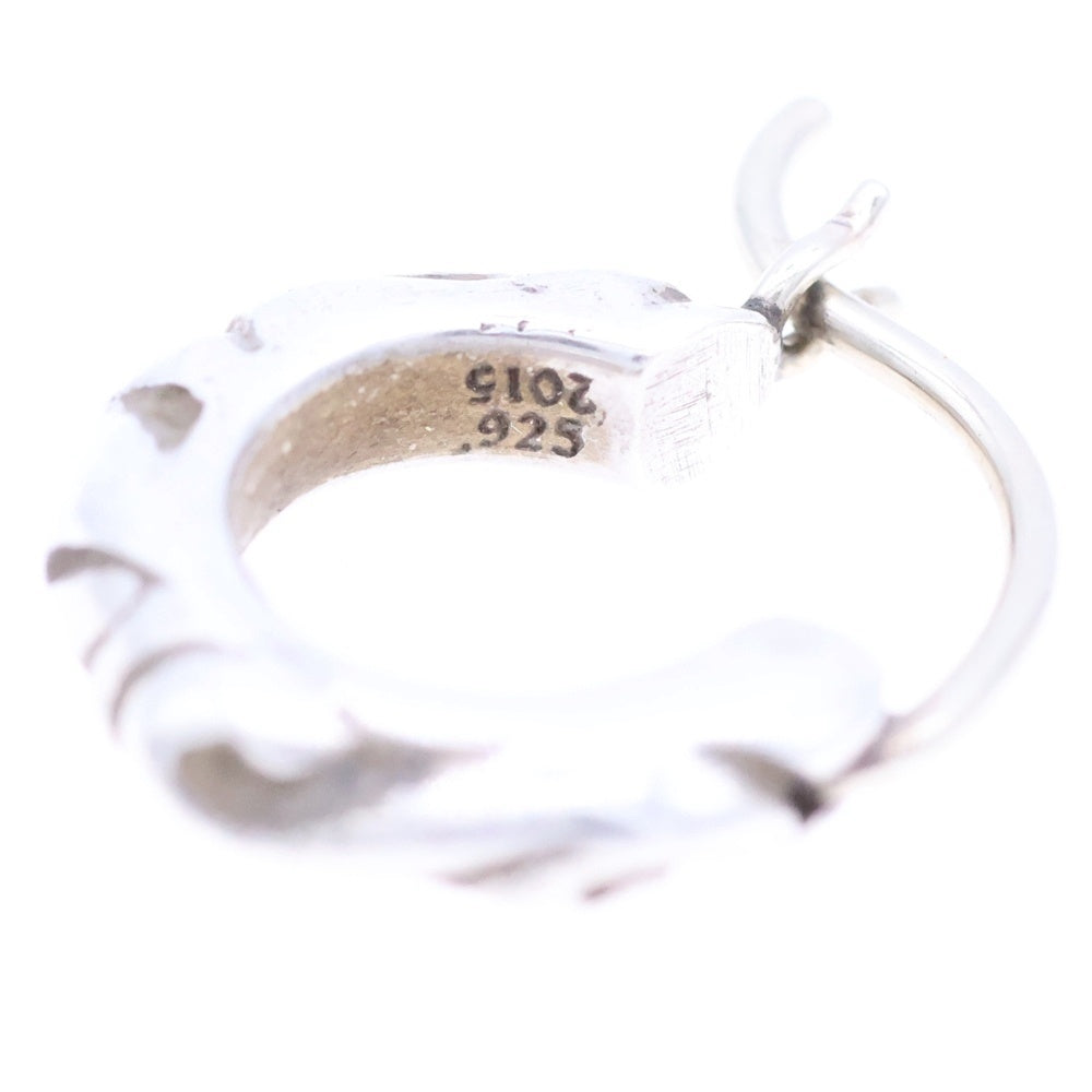 CHROME HEARTS(クロムハーツ) TNY HOOP SCRL タイニースクロールフープ シルバーピアス シルバー