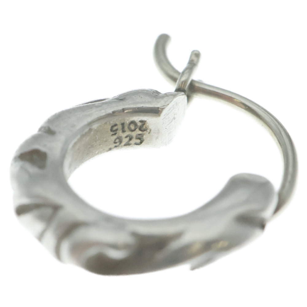 CHROME HEARTS(クロムハーツ) TNY HOOP SCRL タイニースクロールフープ シルバーピアス シルバー