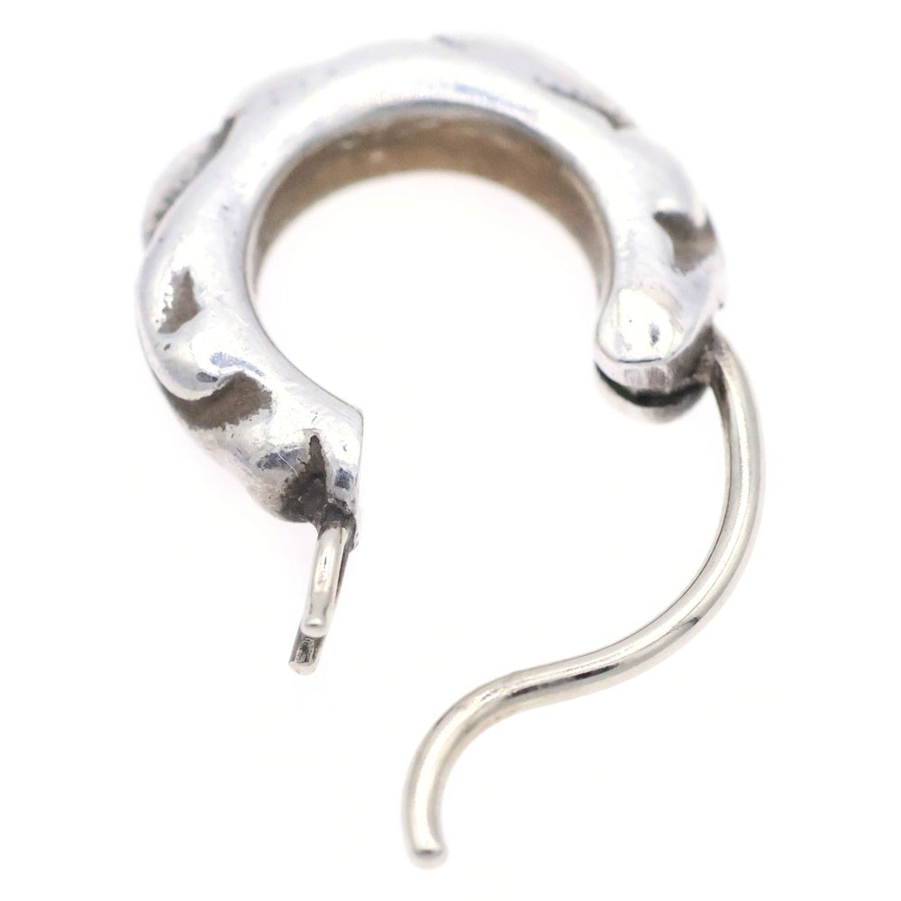 CHROME HEARTS(クロムハーツ) TNY HOOP SCRL タイニースクロールフープ シルバーピアス シルバー