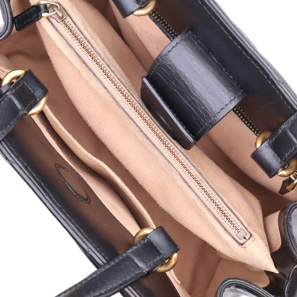GUCCI(グッチ) GGマーモント キルティング 2WAYバッグ ハンドバッグ ショルダーバッグ ブラック ゴールド金具 レザー 448054