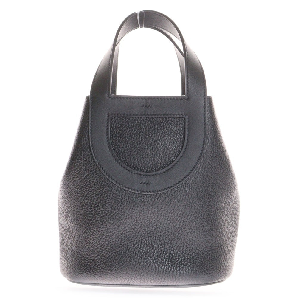 HERMES(エルメス) インザループ18 トリヨン レザーハンドバッグ ブラック レディース B刻印