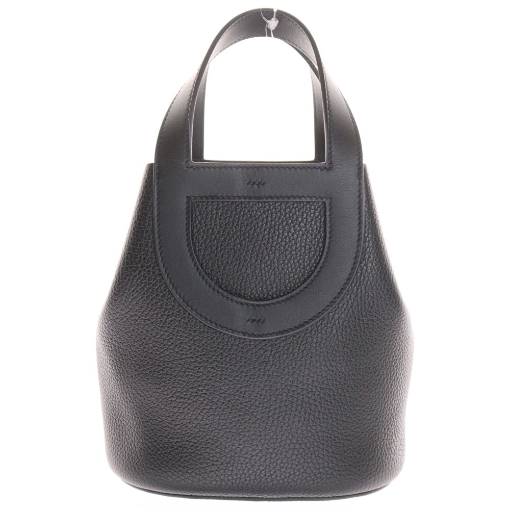 HERMES(エルメス) インザループ18 トリヨン レザーハンドバッグ ブラック レディース B刻印