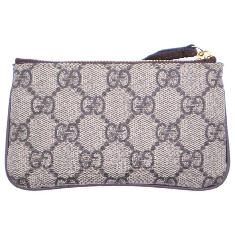 GUCCI(グッチ) GGスプリーム オフディア コインケース バッグチャーム キーリング ベージュ ゴールド金具 772321