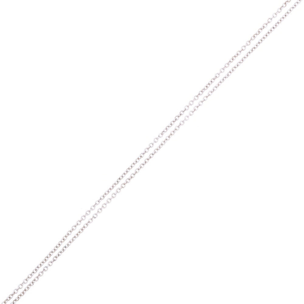 TIFFANY&Co(ティファニー) リターントゥティファニー ダブルハートネックレスペンダント シルバー×レッド SV925 2.7g