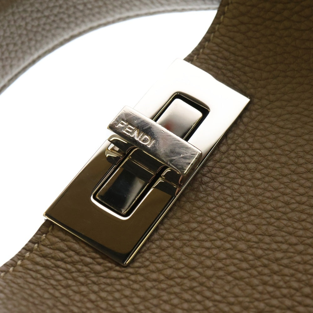 FENDI(フェンディ) ピーカブー エックスライト 2way ハンドバッグ ベージュ レザー 7VA611