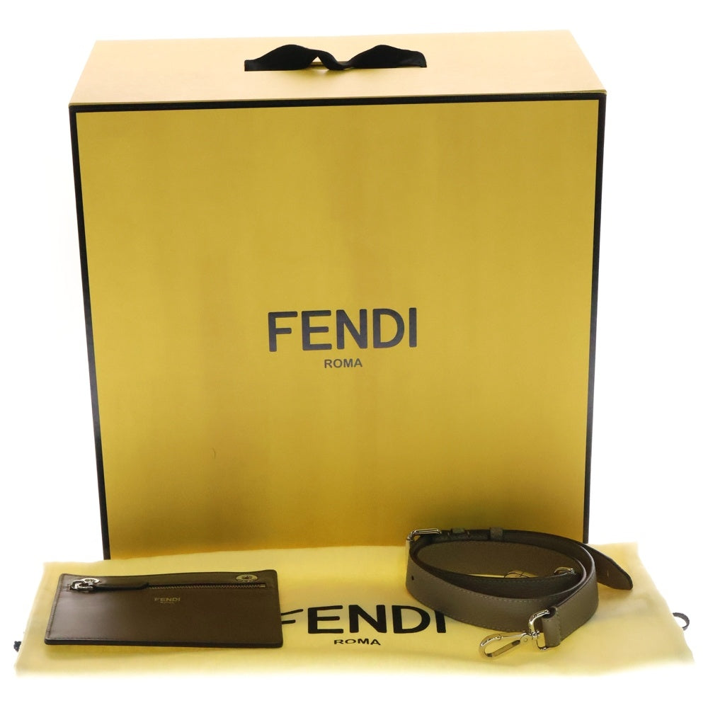 FENDI(フェンディ) ピーカブー エックスライト 2way ハンドバッグ ベージュ レザー 7VA611