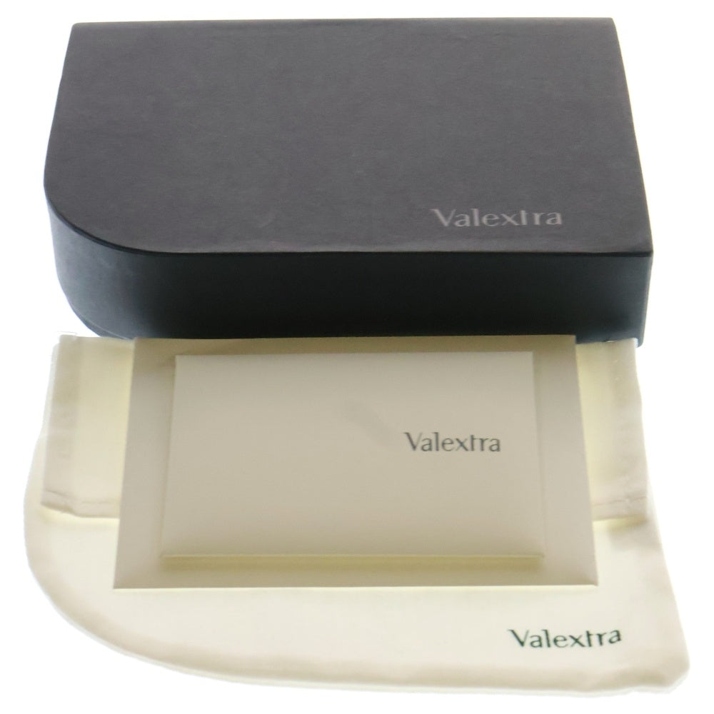 Valextra(ヴァレクストラ) ロゴ レザーカードケース コインケース パープル