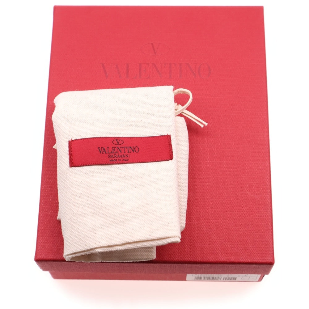 VALENTINO(ヴァレンティノ) ハート ロックスタッズ レザー ショルダーバッグ ゴールド金具 レッド レディース