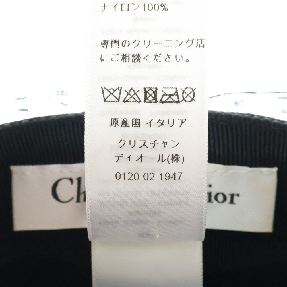 Christian Dior(クリスチャンディオール) Arty アーティー ベール付き コットン キャスケット 帽子 ブラック レディース 86ATY920G130