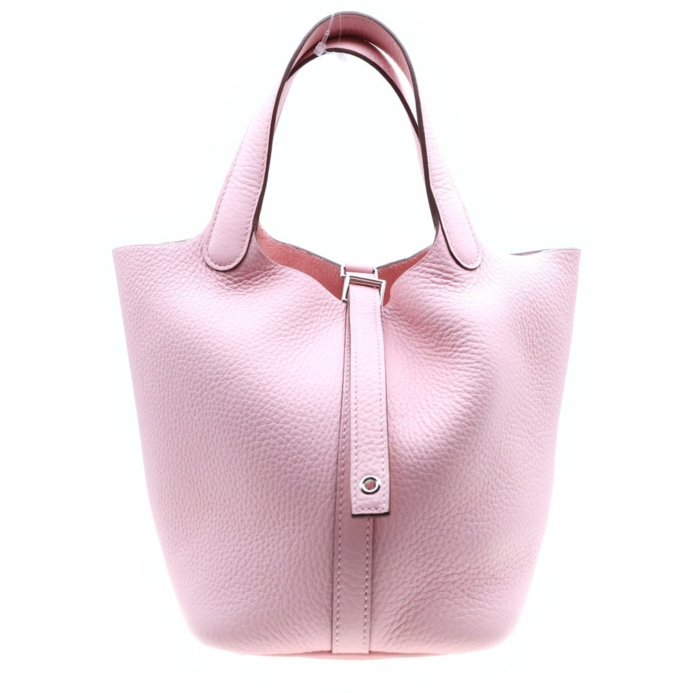 HERMES(エルメス) ピコタンロックPM ローズサクラ シルバー金具 ハンドバッグ W刻印