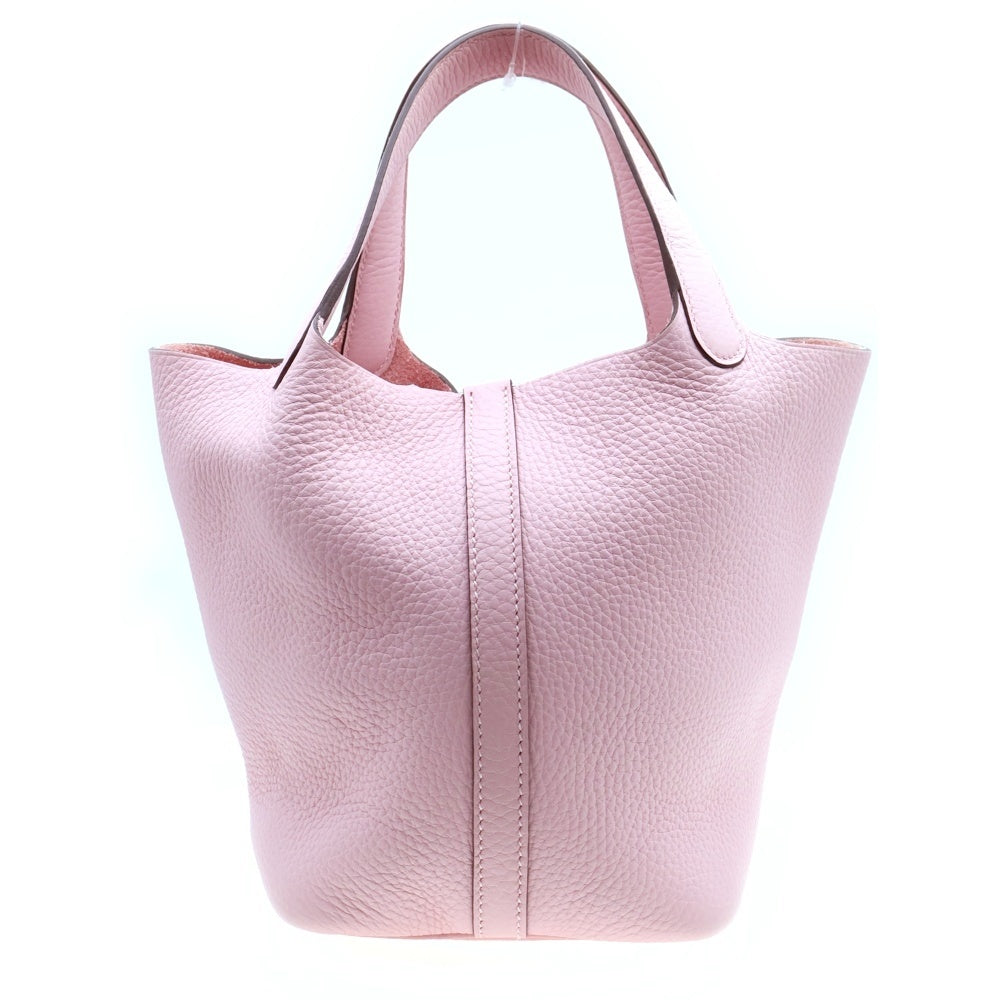 HERMES(エルメス) ピコタンロックPM ローズサクラ シルバー金具 ハンドバッグ W刻印
