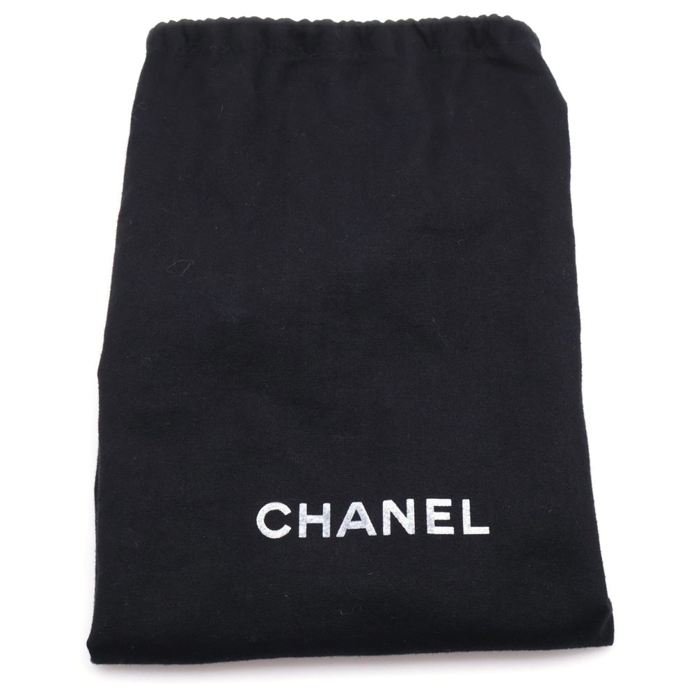 CHANEL(シャネル) マトラッセ25 Wフラップ Wチェーン ショルダーバッグ ブラック キャビアスキン シルバー金具