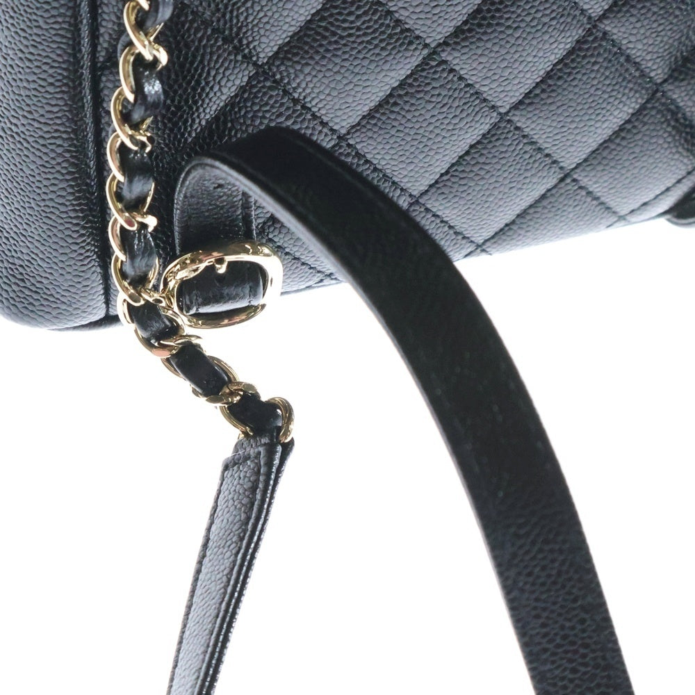 CHANEL(シャネル) マトラッセ チェーン リュック バックパック ブラック キャビアスキン ゴールド金具
