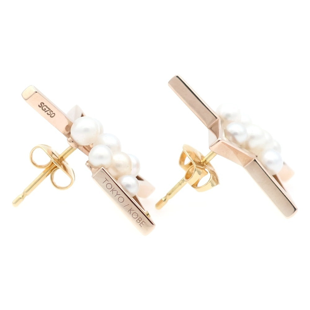 TASAKI(タサキ) アブストラクトスター パール ピアス サクラ ピンクゴールド