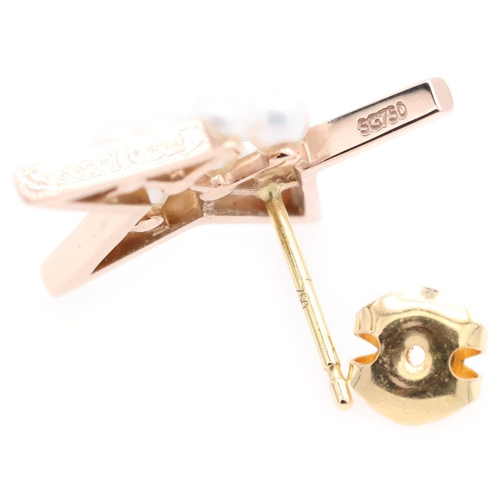 TASAKI(タサキ) アブストラクトスター パール ピアス サクラ ピンクゴールド
