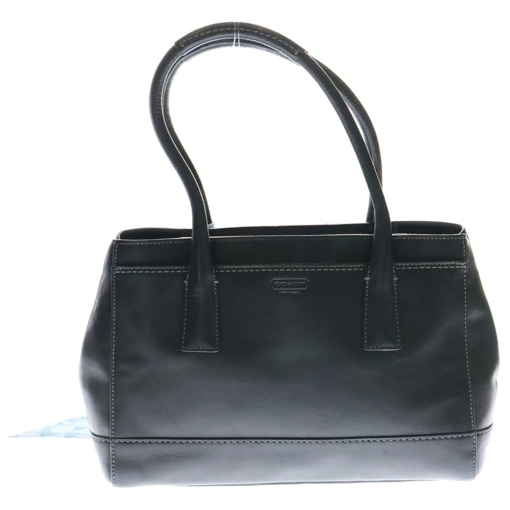 COACH(コーチ) ミディアムマデリン トートバッグ ハンドバッグ ブラック レザー ツイリー付き
