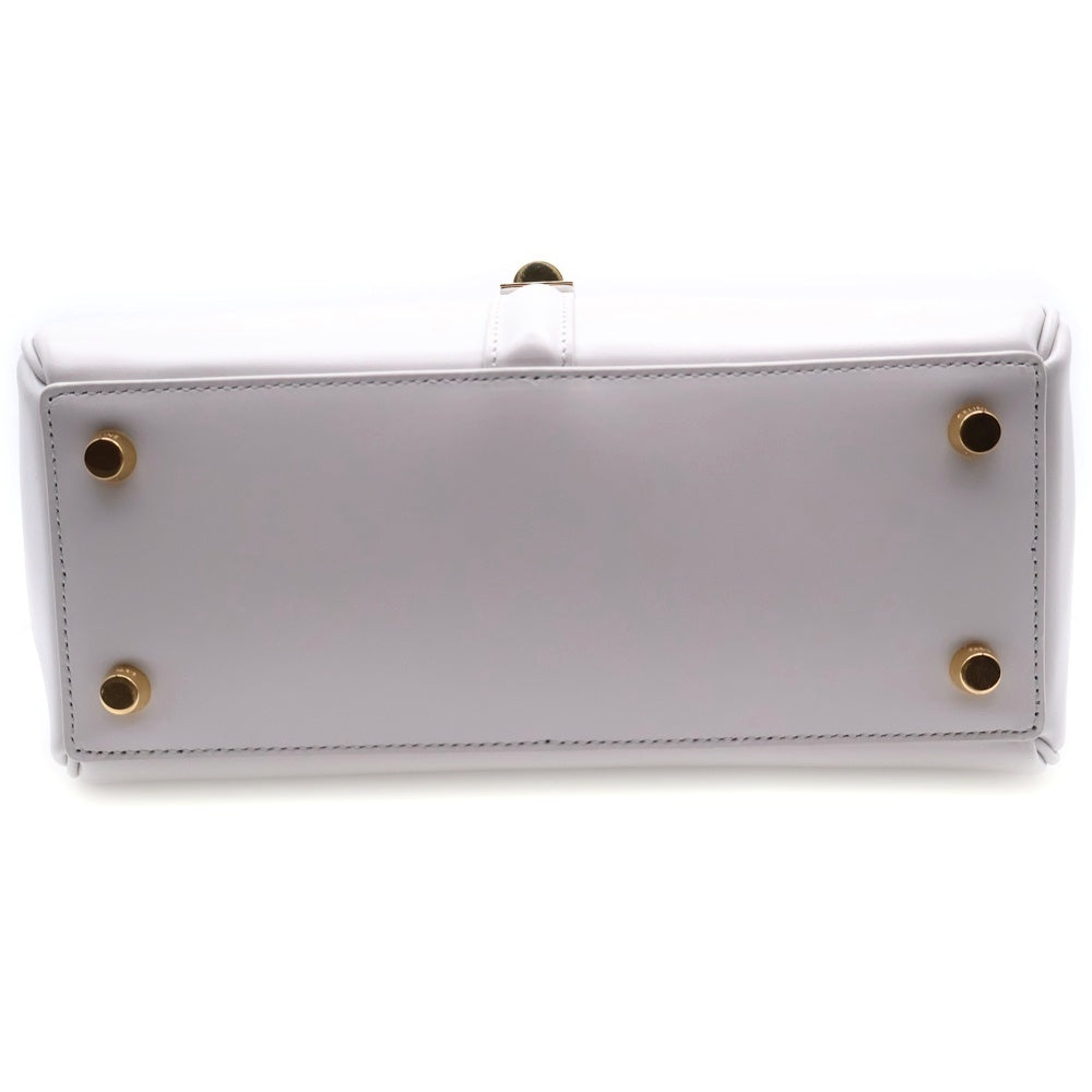 CELINE(セリーヌ) セーズ 16 スモール グレー ゴールド金具 2WAY ハンドバッグ ショルダーバッグ レザー