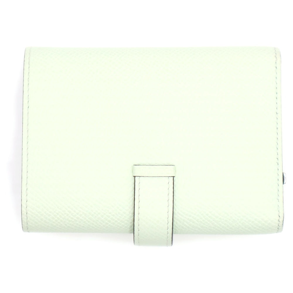 HERMES(エルメス) ベアン コンビネ ヴェールフィズ ヴェールユッカ ヴォーエプソン シルバー金具 W刻印 コンパクト財布